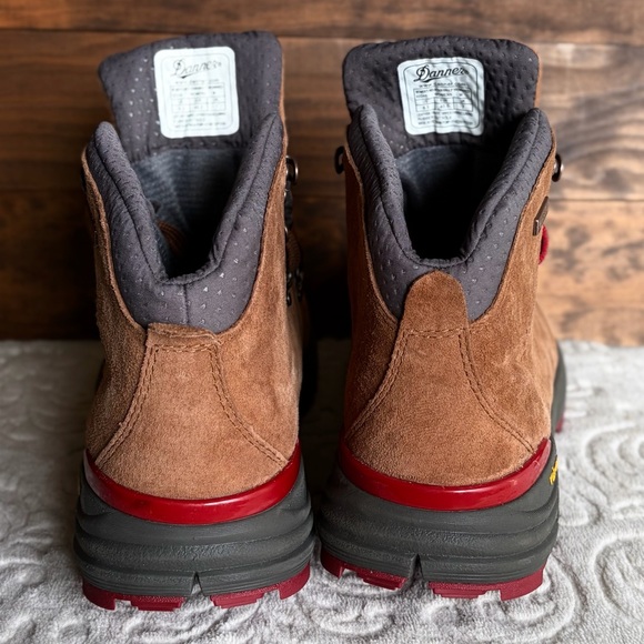 Danner 600 Mountain Hiking Boots 4.5" Women 9.5 Brown Red Waterproof NWOB READ - Picture 9 of 16